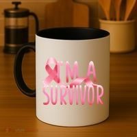 I'm a Survivor Breast Cancer Awareness Coffee Mug thumb 4