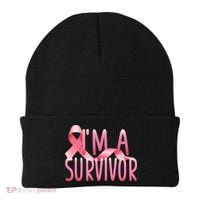 I'm A Survivor Breast Cancer Awareness Beanie thumb 0