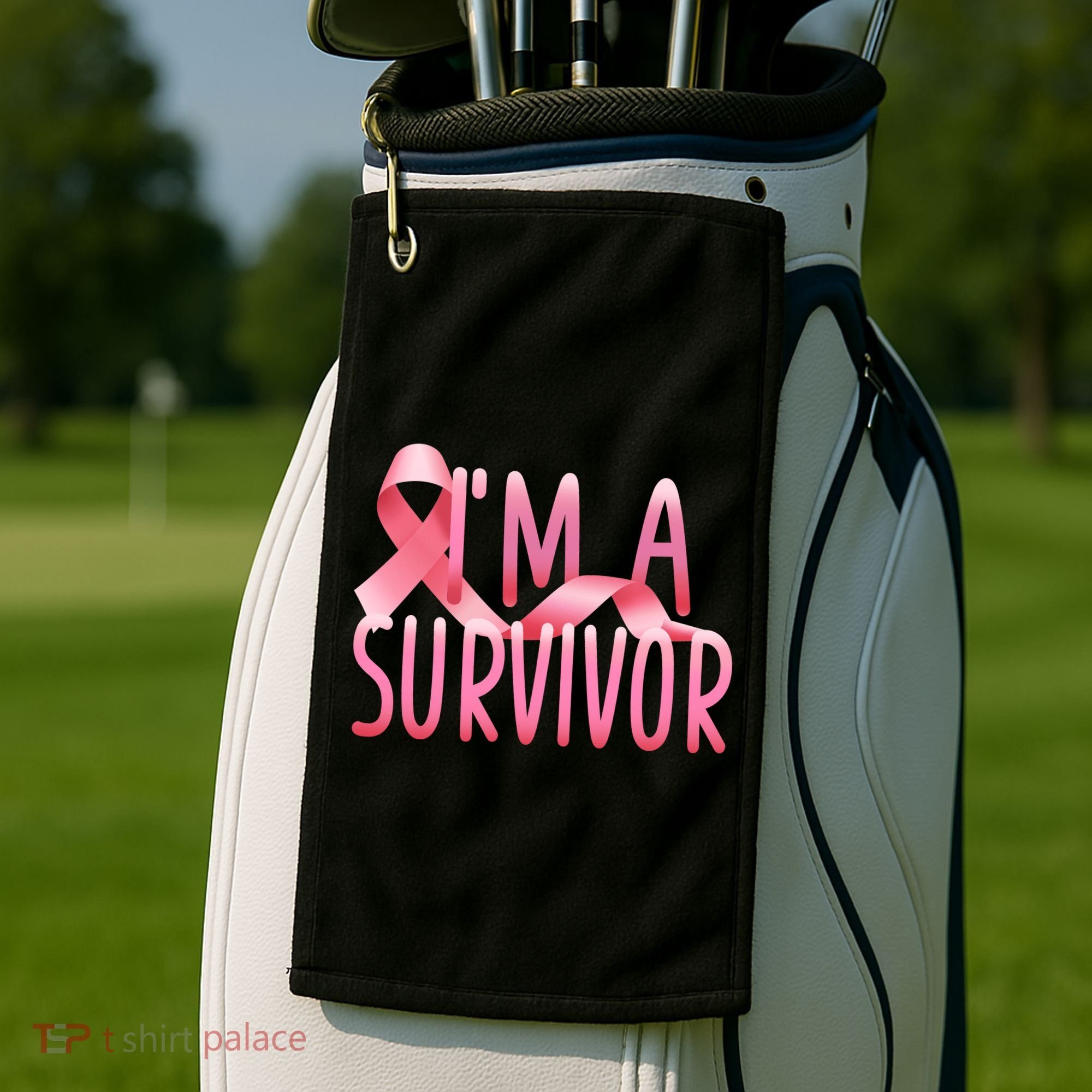 I'm A Survivor Breast Cancer Awareness Golf Towel