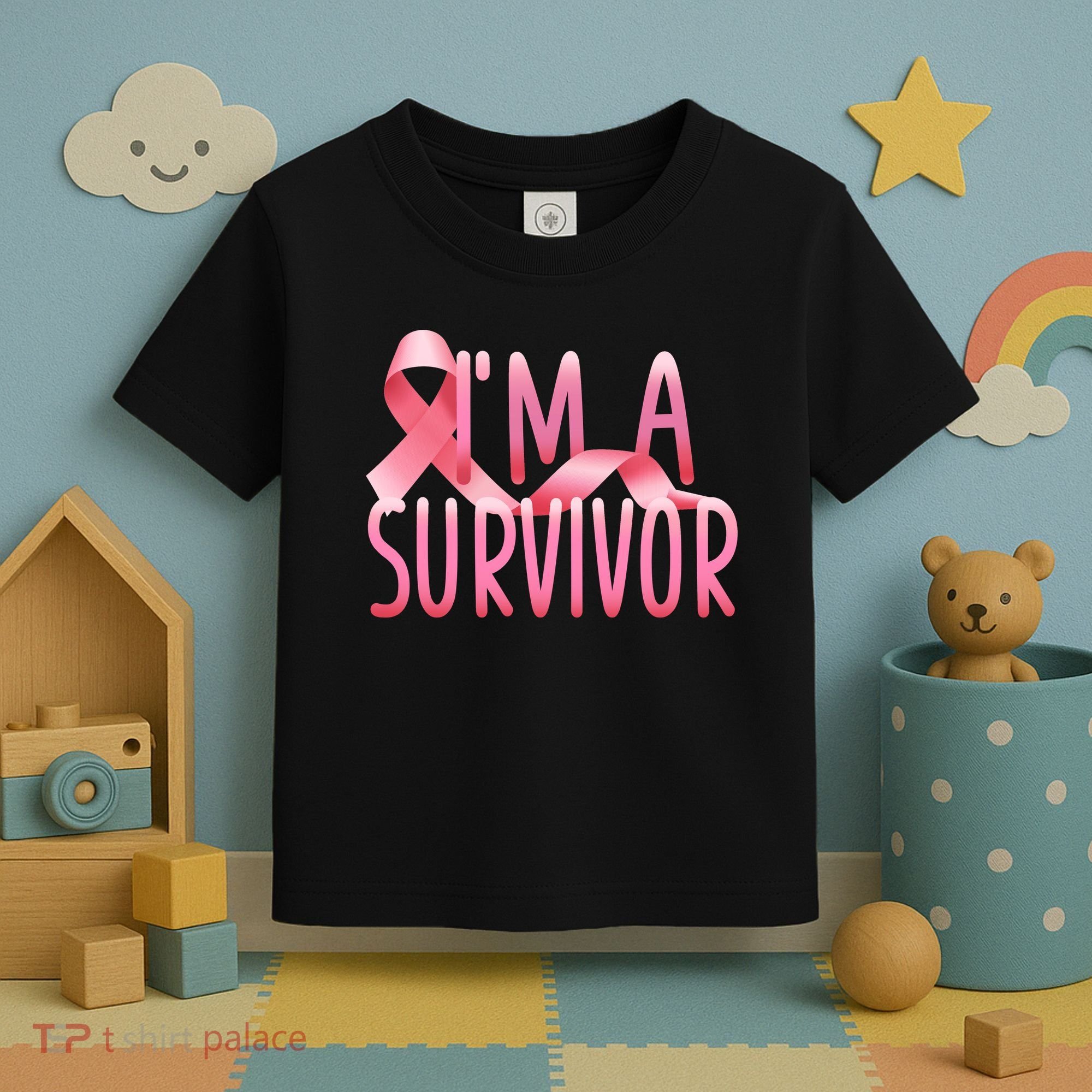 I'm a Survivor Breast Cancer Awareness Toddler T-Shirt