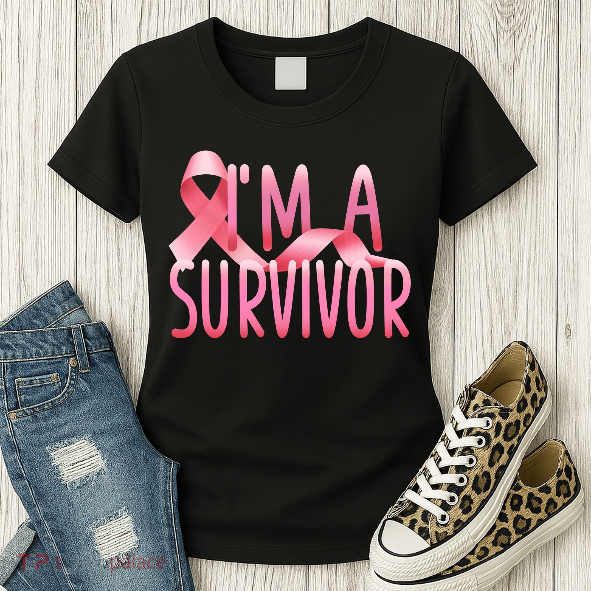 I'm a Survivor Breast Cancer Awareness Women's T-Shirt