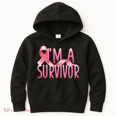 I'm a Survivor Breast Cancer Awareness Kids Hoodie