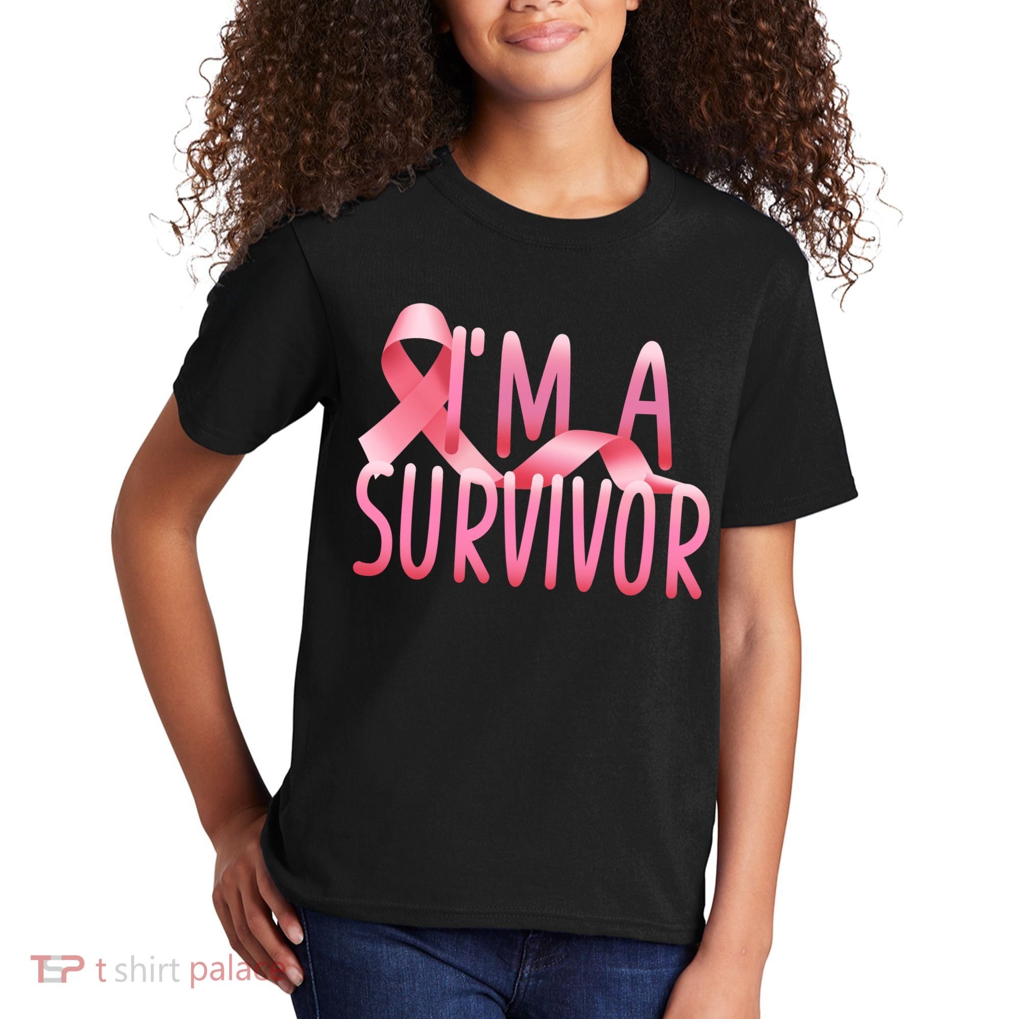I'm a Survivor Breast Cancer Awareness Kids T-Shirt