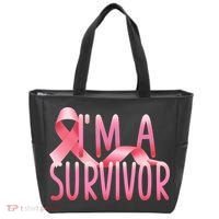 I'm A Survivor Breast Cancer Awareness Tote Bag thumb 0