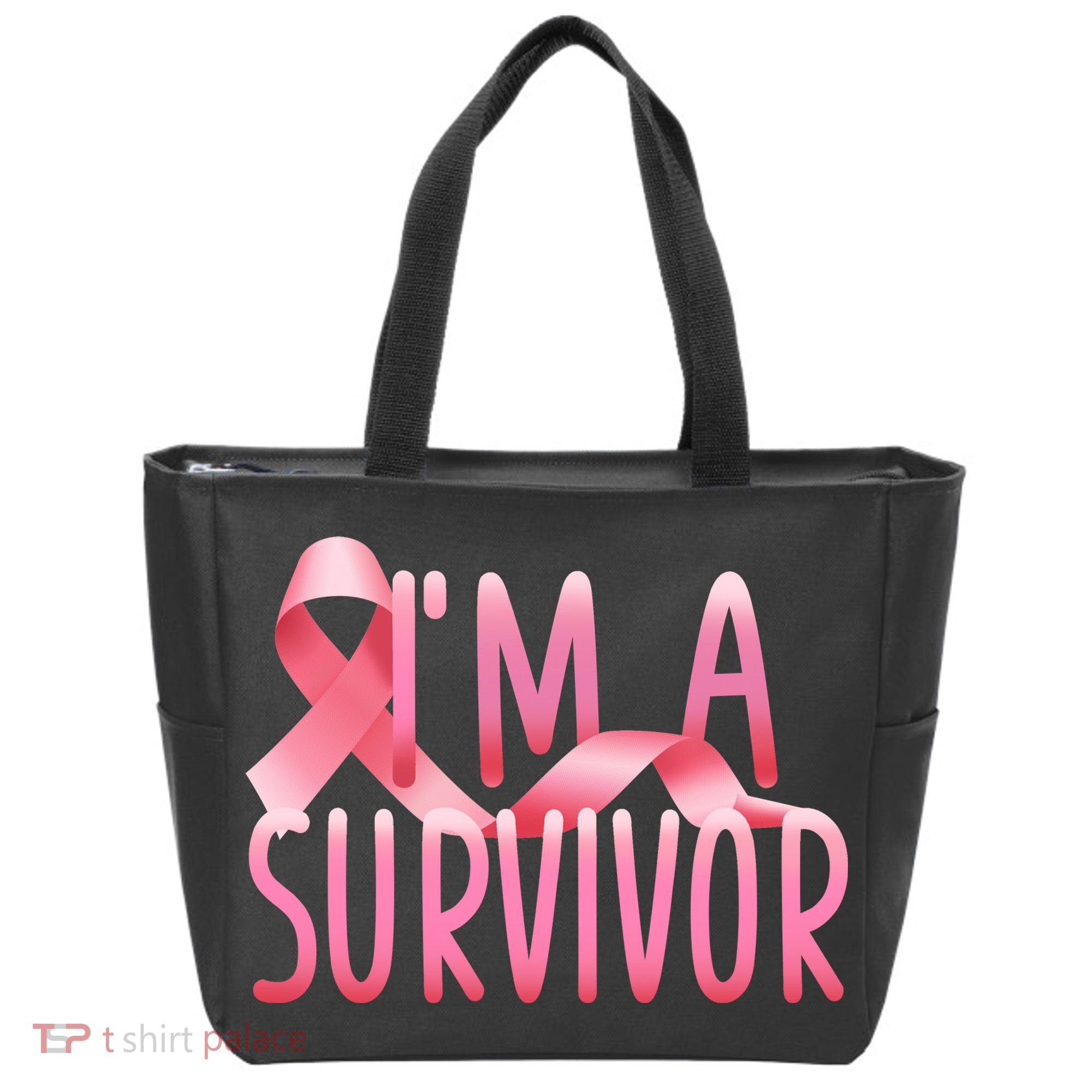 I'm A Survivor Breast Cancer Awareness Tote Bag