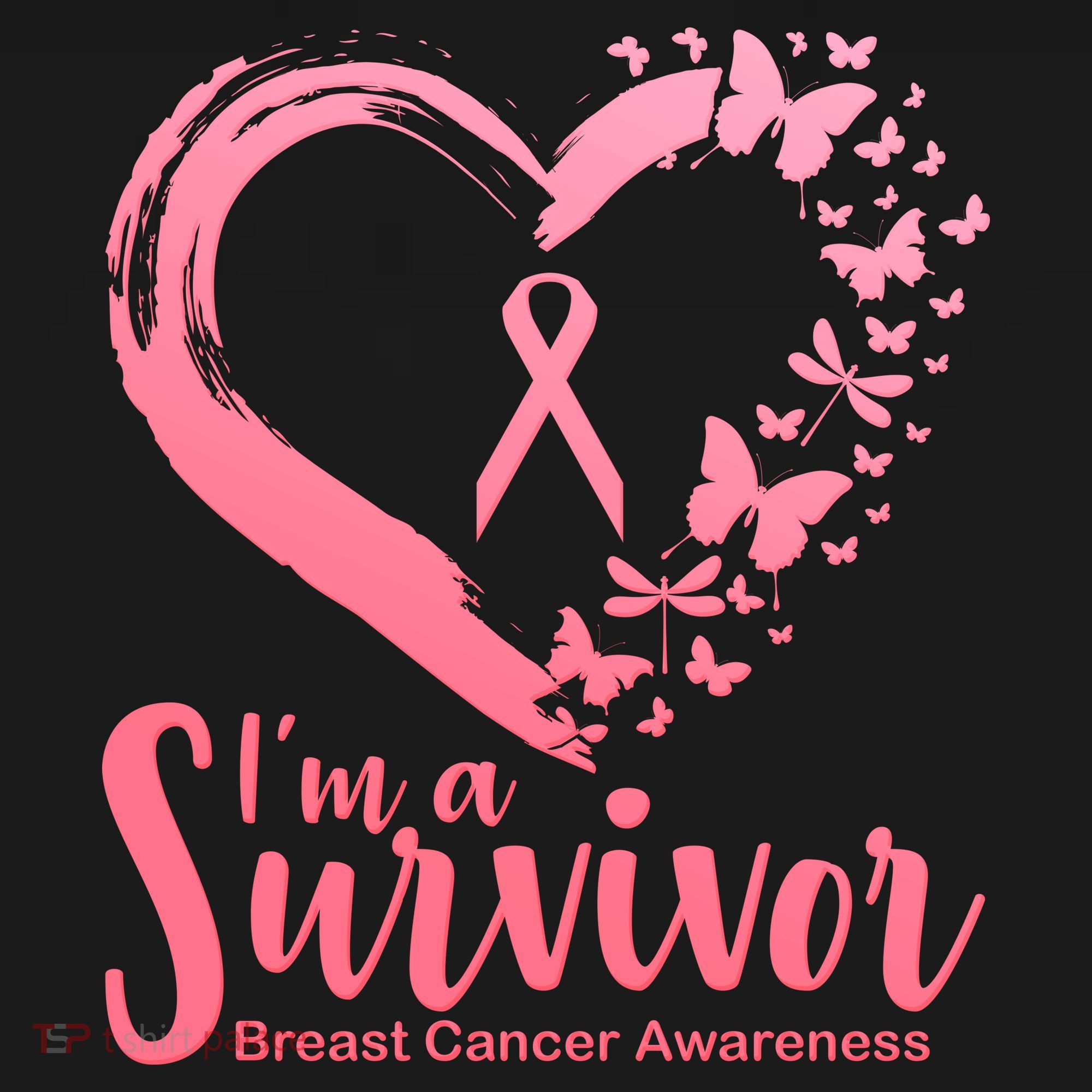 I'm a Survivor Breast Cancer Awareness Butterfly Sweatshirt