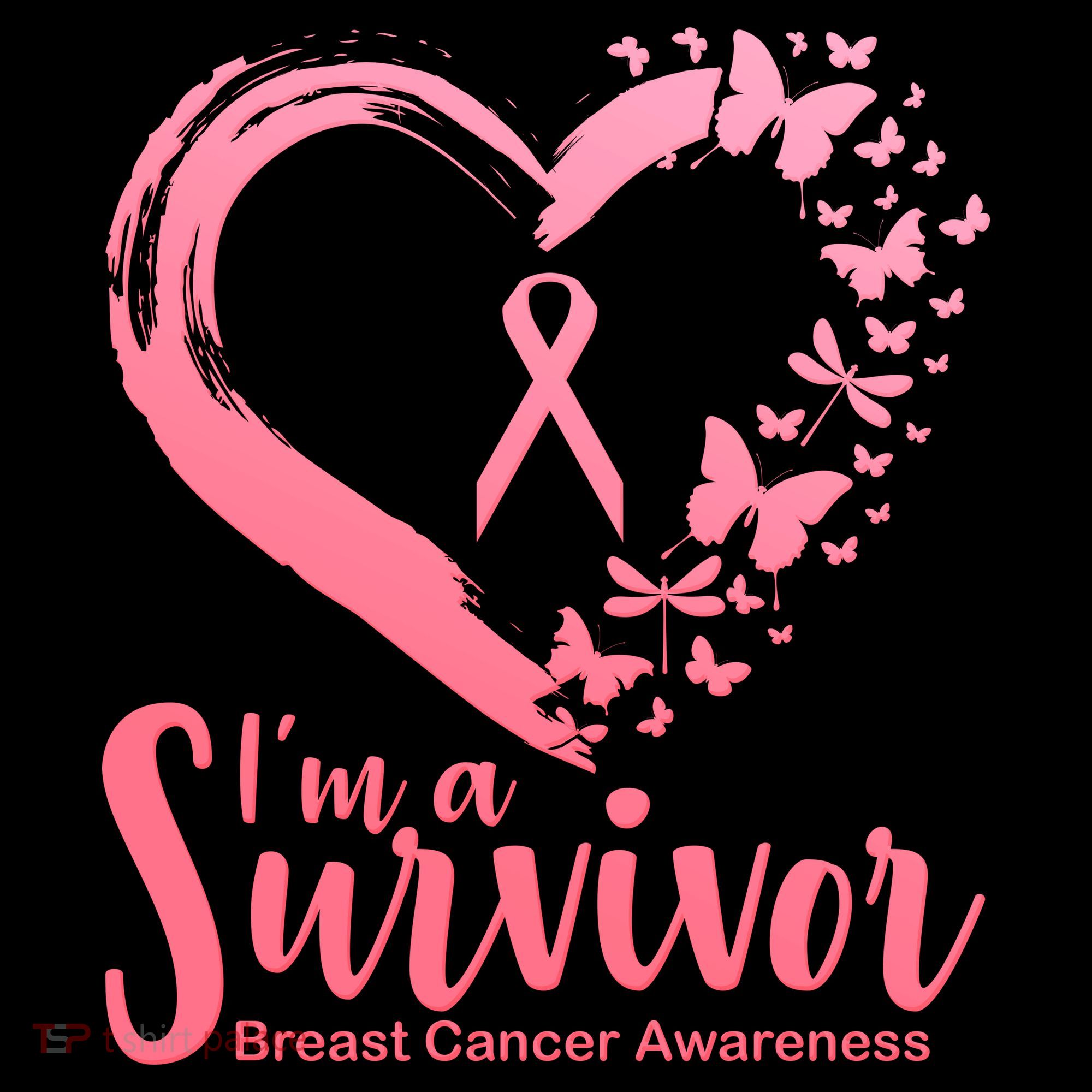 I'm a Survivor Breast Cancer Awareness Butterfly Coffee Mug