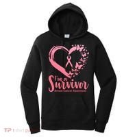 I'm a Survivor Breast Cancer Awareness Butterfly Women's Hoodie thumb 0