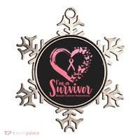 I'm a Survivor Breast Cancer Awareness Butterfly Ornament thumb 0