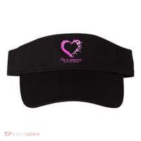 I'm a Survivor Breast Cancer Awareness Butterfly Heart Visor thumb 0