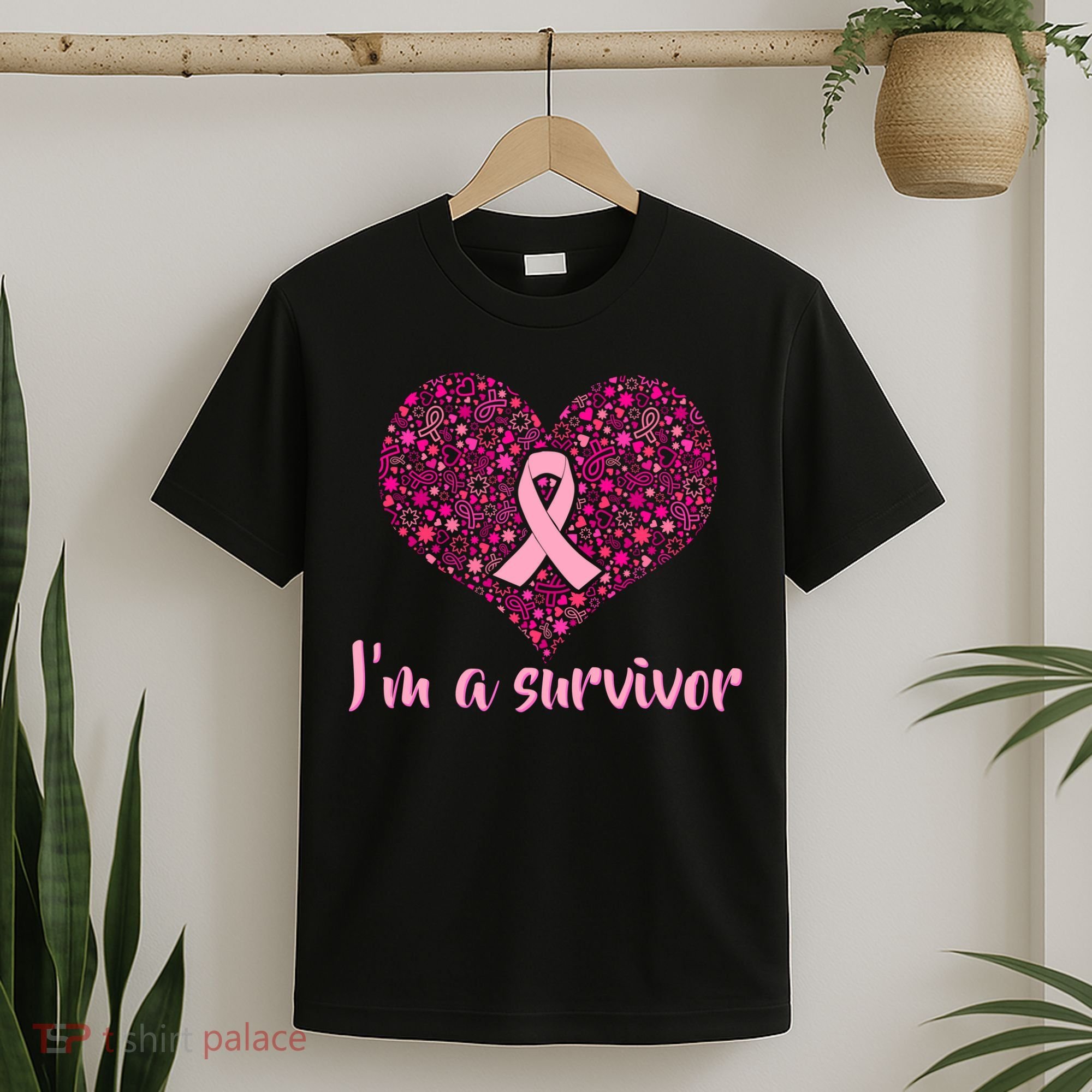 I'm A survivor Breast Cancer Awareness Heart T-Shirt