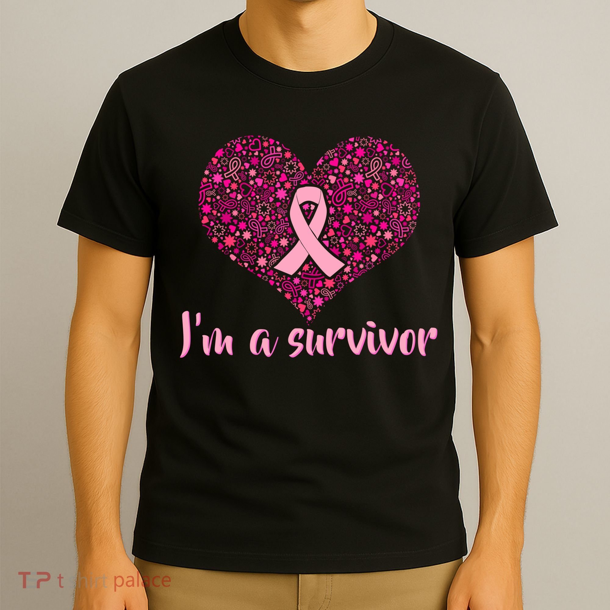 I'm A survivor Breast Cancer Awareness Heart T-Shirt
