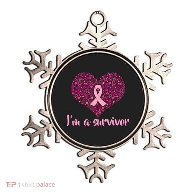 I'm A survivor Breast Cancer Awareness Heart Ornament