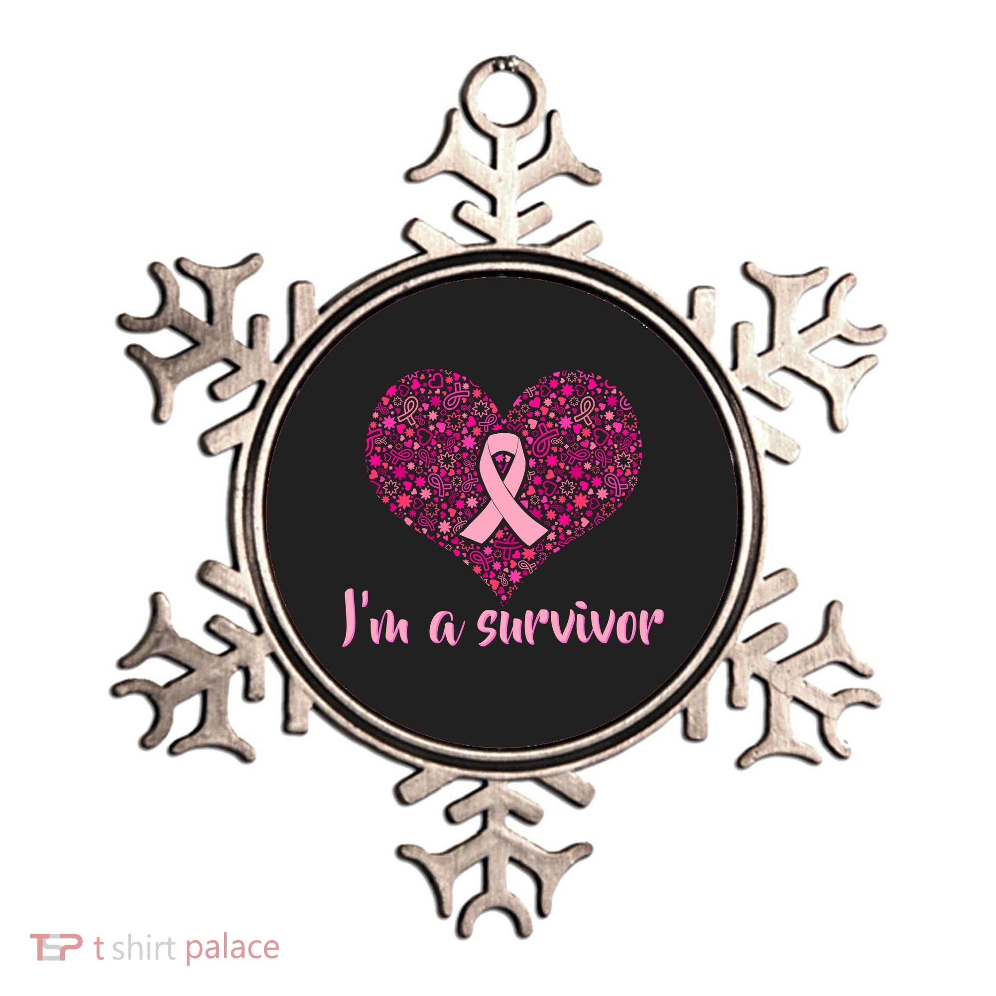I'm A survivor Breast Cancer Awareness Heart Ornament