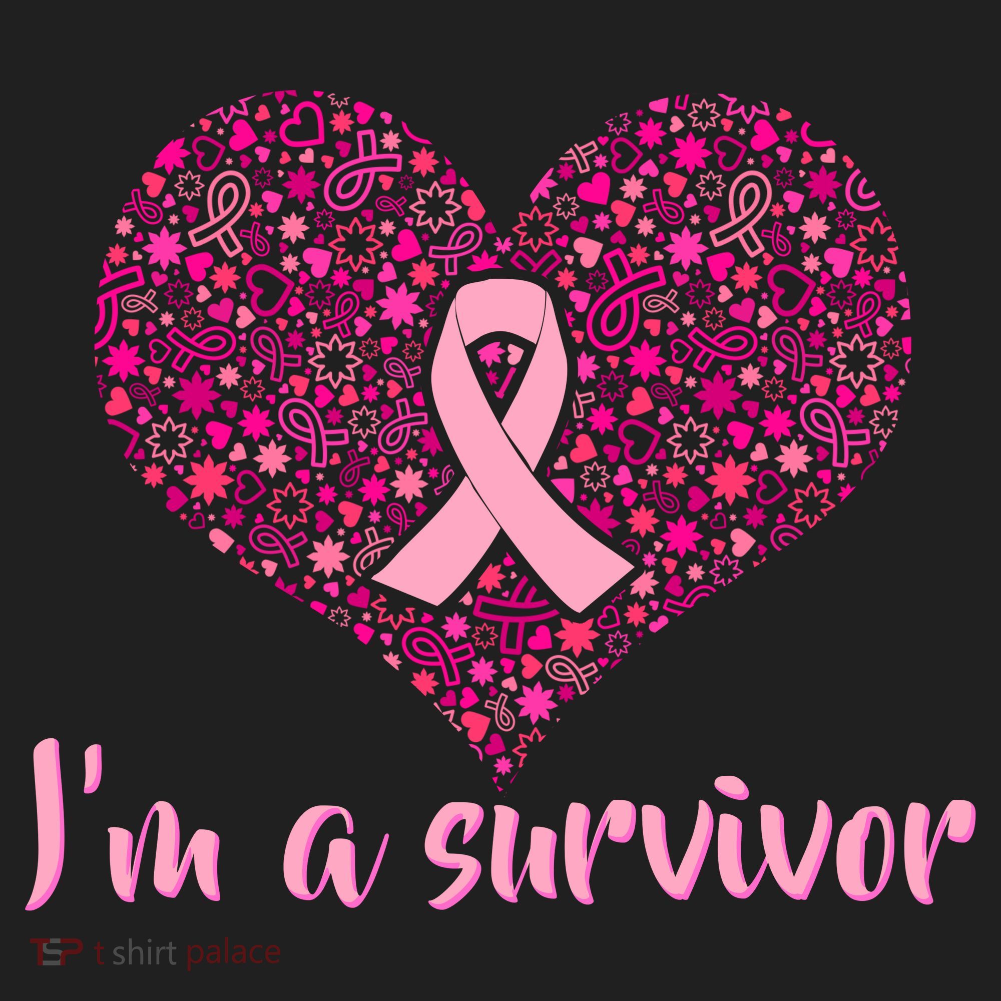 I'm A survivor Breast Cancer Awareness Heart Hat