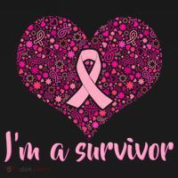 I'm A survivor Breast Cancer Awareness Heart Women's T-Shirt thumb 6