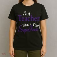 I'm A Teacher What's Your SuperPower T-Shirt thumb 4
