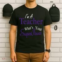 I'm A Teacher What's Your SuperPower T-Shirt thumb 6