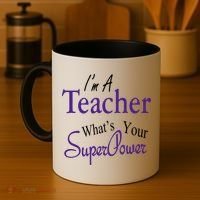 I'm A Teacher What's Your SuperPower Coffee Mug thumb 4