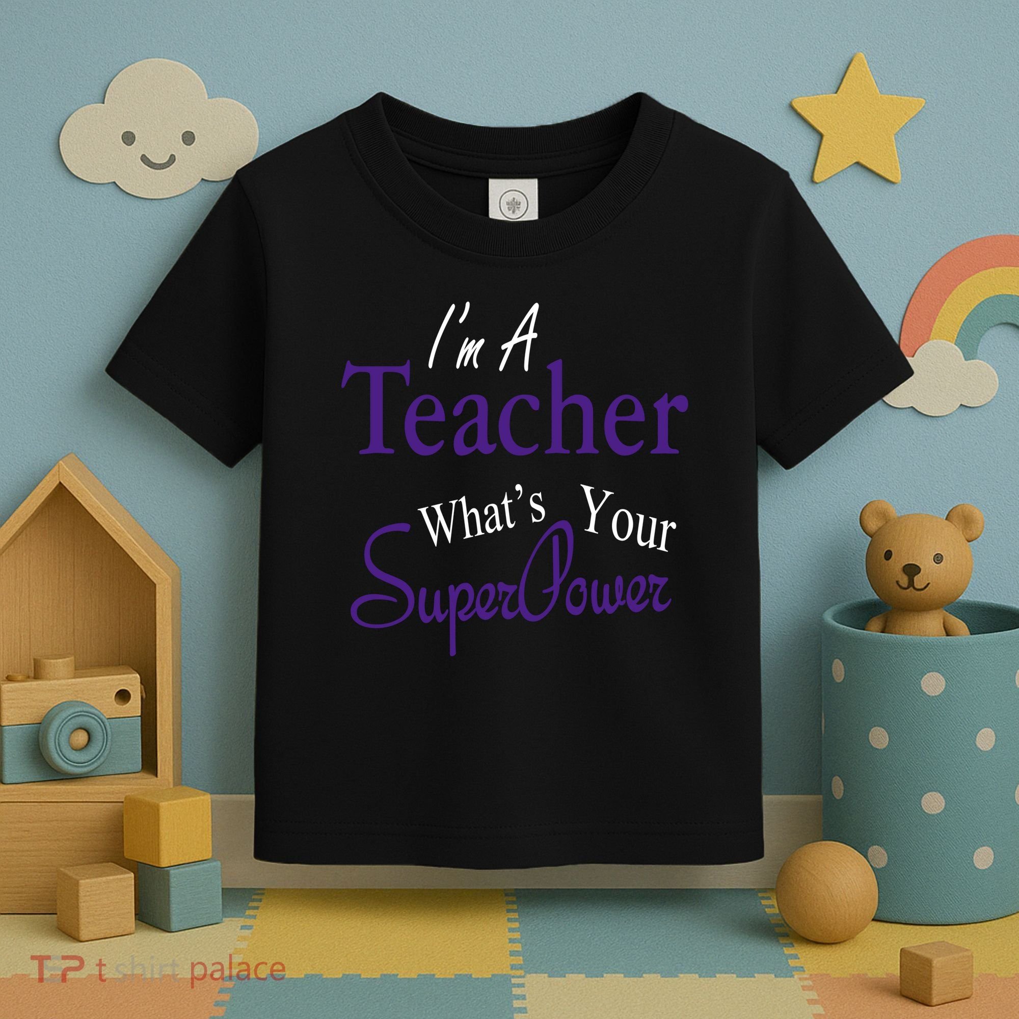 I'm A Teacher What's Your SuperPower Toddler T-Shirt