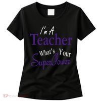 I'm A Teacher What's Your SuperPower Women's T-Shirt thumb 0