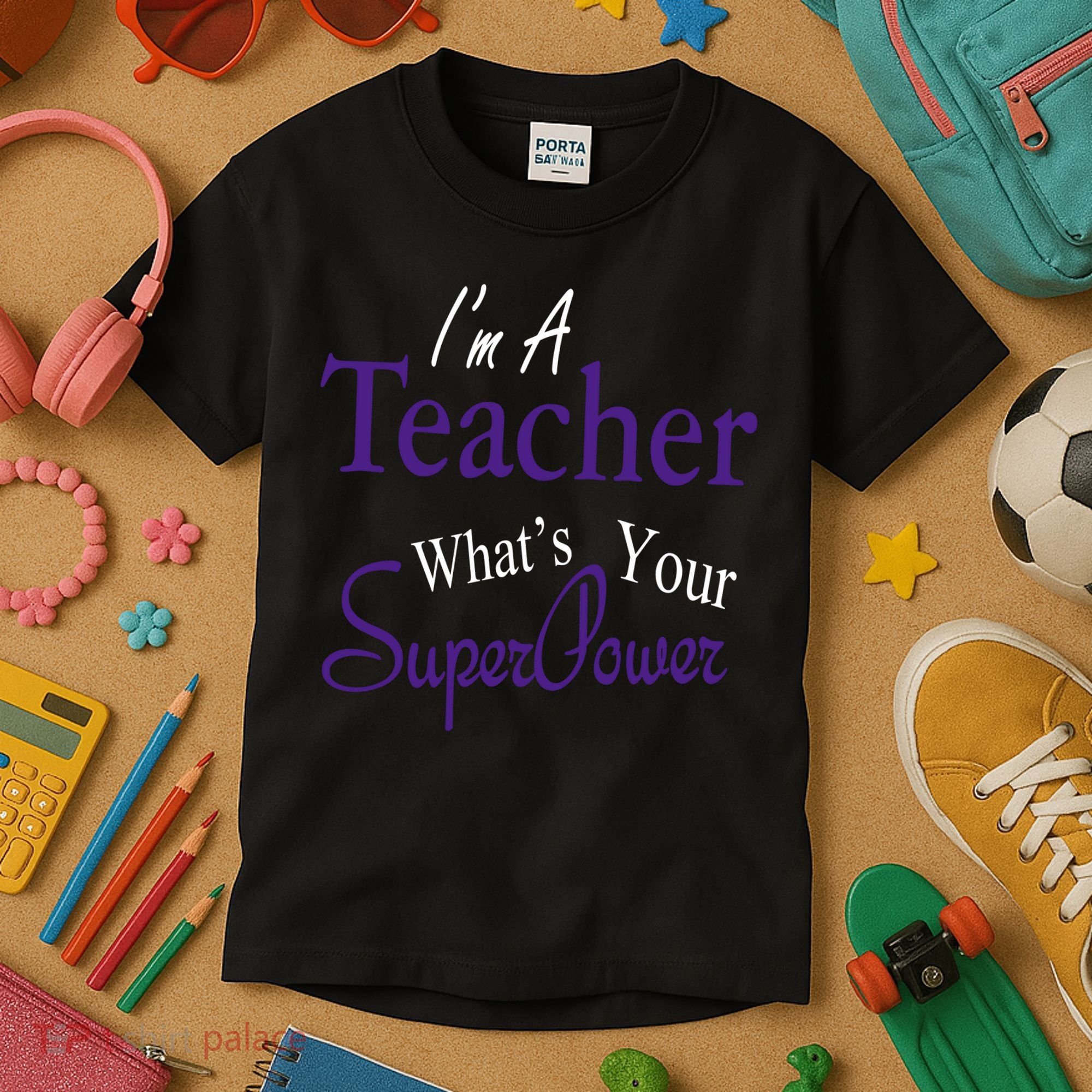 I'm A Teacher What's Your SuperPower Kids T-Shirt