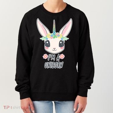 I'm A Unicorn Easter Bunny Funny Cute Women's Sweatshirt