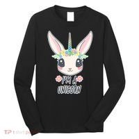 I'm A Unicorn Easter Bunny Funny Cute Long Sleeve Shirt thumb 0