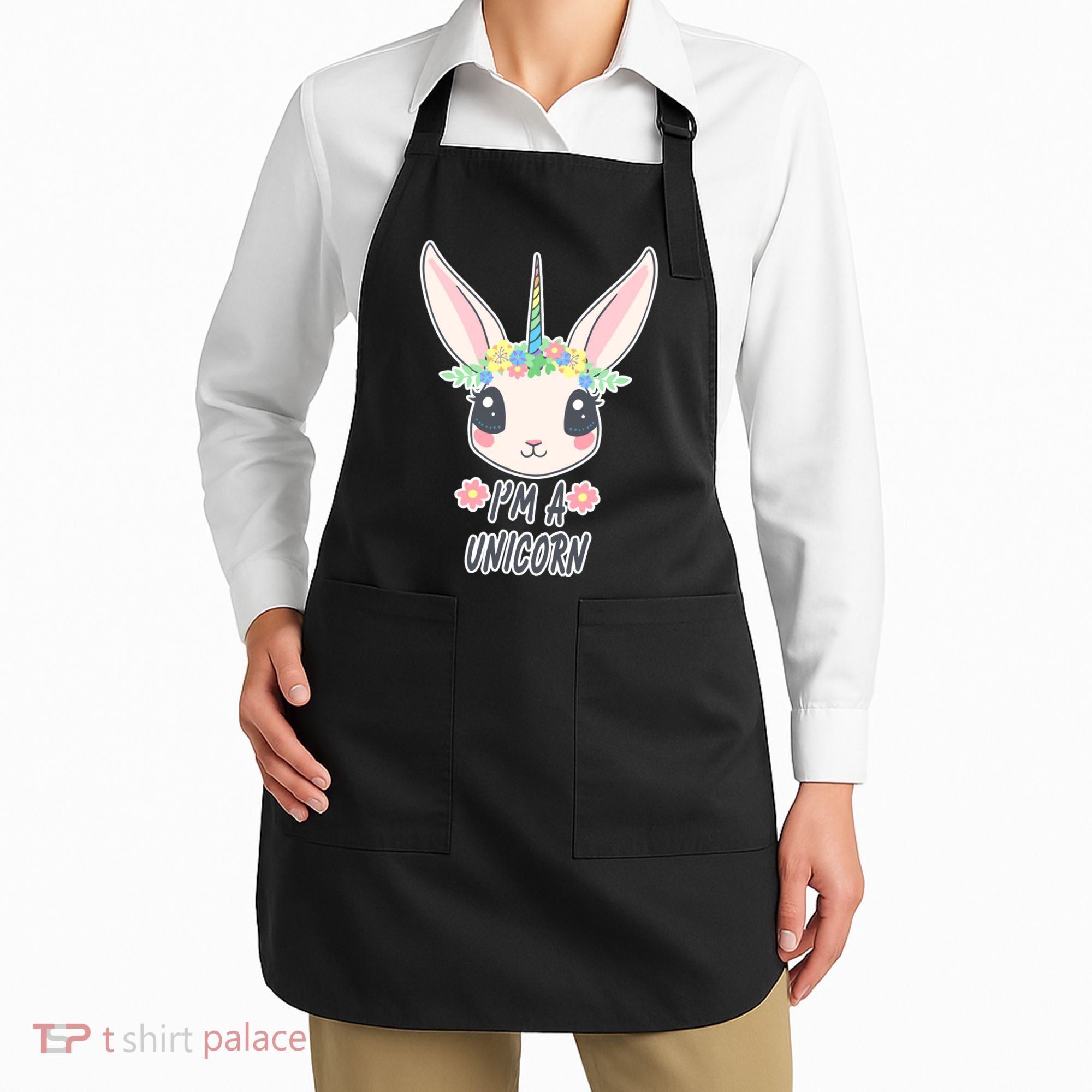 I'm A Unicorn Easter Bunny Funny Cute Apron