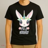 I'm A Unicorn Easter Bunny Funny Cute T-Shirt thumb 3