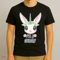 I'm A Unicorn Easter Bunny Funny Cute T-Shirt thumb 3