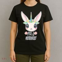I'm A Unicorn Easter Bunny Funny Cute T-Shirt thumb 4