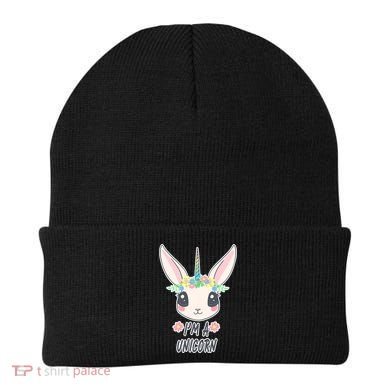 I'm A Unicorn Easter Bunny Funny Cute Beanie
