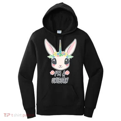 I'm A Unicorn Easter Bunny Funny Cute Women's Hoodie