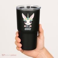 I'm A Unicorn Easter Bunny Funny Cute Tumbler thumb 2