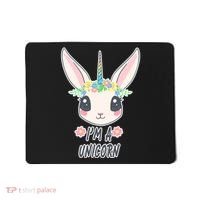 I'm A Unicorn Easter Bunny Funny Cute Mousepad thumb 0