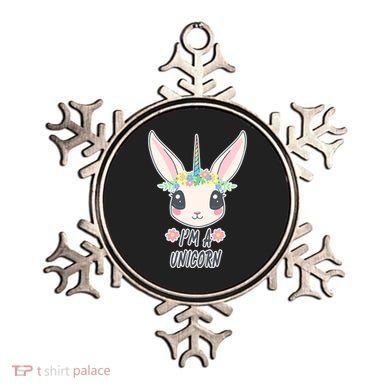 I'm A Unicorn Easter Bunny Funny Cute Ornament