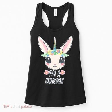 I'm A Unicorn Easter Bunny Funny Cute Women's Tank Top