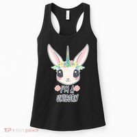 I'm A Unicorn Easter Bunny Funny Cute Women's Tank Top thumb 0