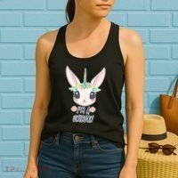 I'm A Unicorn Easter Bunny Funny Cute Women's Tank Top thumb 2
