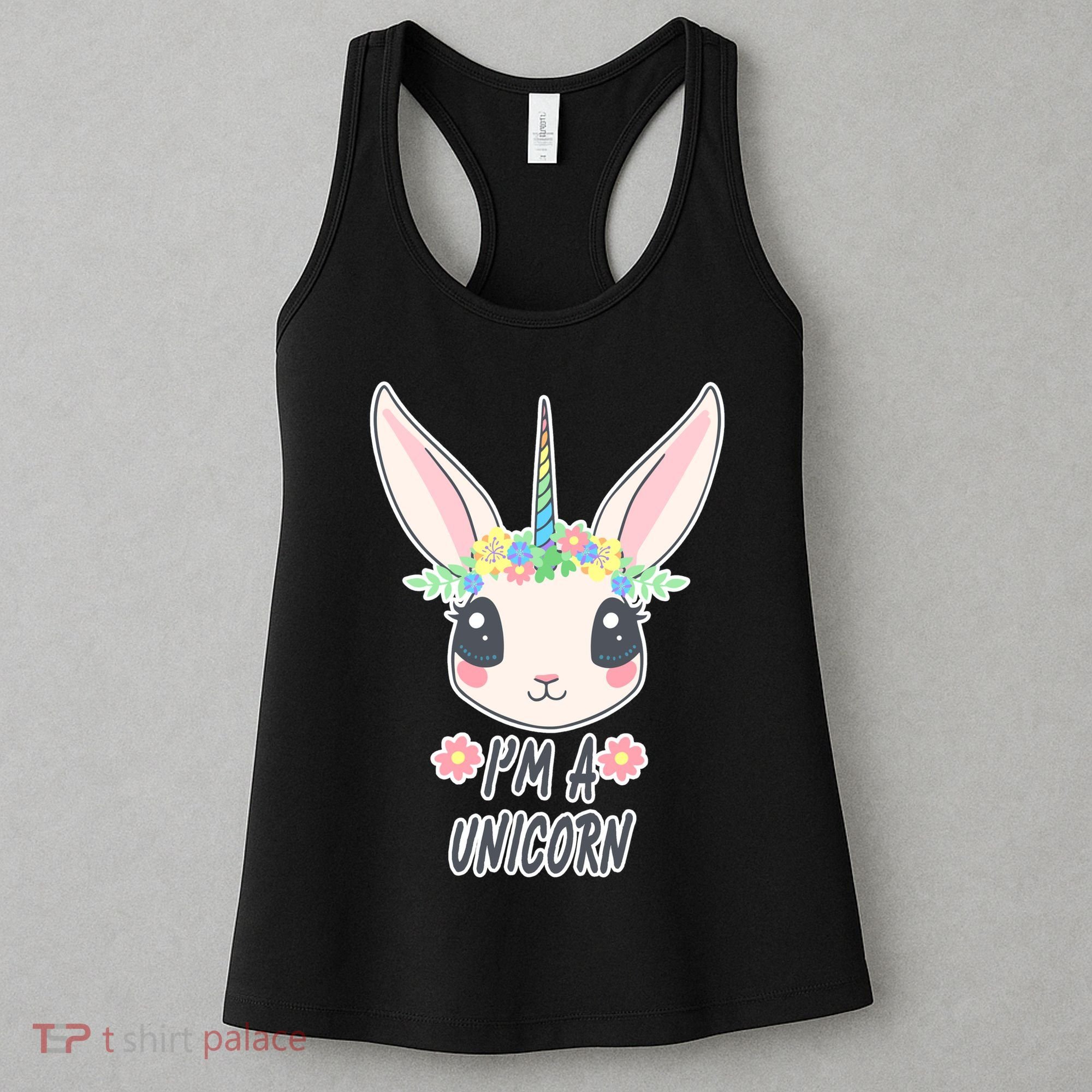 I'm A Unicorn Easter Bunny Funny Cute Women's Tank Top