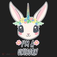 I'm A Unicorn Easter Bunny Funny Cute Hat thumb 2
