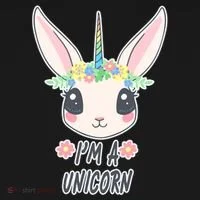 I'm A Unicorn Easter Bunny Funny Cute Toddler Hoodie thumb 2