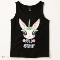 I'm A Unicorn Easter Bunny Funny Cute Tank Top thumb 2