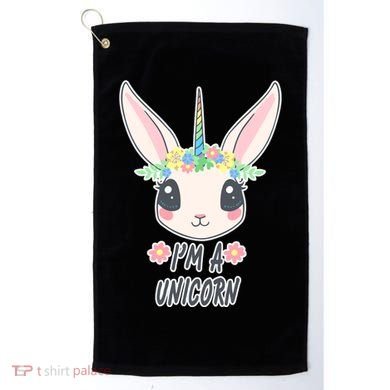 I'm A Unicorn Easter Bunny Funny Cute Golf Towel
