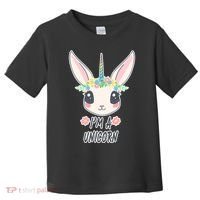 I'm A Unicorn Easter Bunny Funny Cute Toddler T-Shirt thumb 0