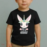 I'm A Unicorn Easter Bunny Funny Cute Toddler T-Shirt thumb 2