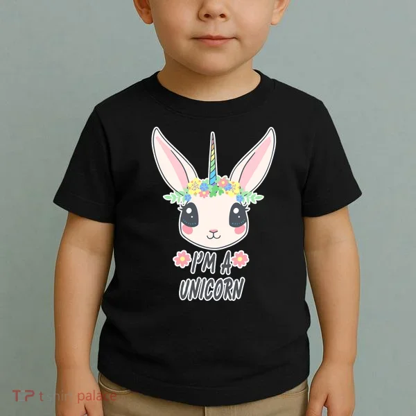 I'm A Unicorn Easter Bunny Funny Cute Toddler T-Shirt