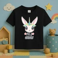 I'm A Unicorn Easter Bunny Funny Cute Toddler T-Shirt thumb 3
