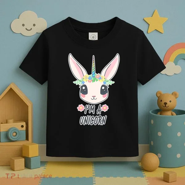 I'm A Unicorn Easter Bunny Funny Cute Toddler T-Shirt